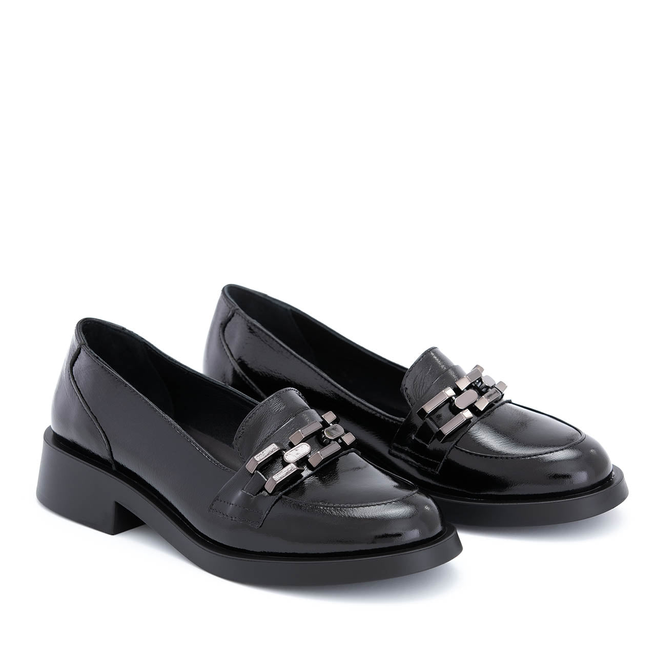 Pantofi casual dama Nyx negru lac