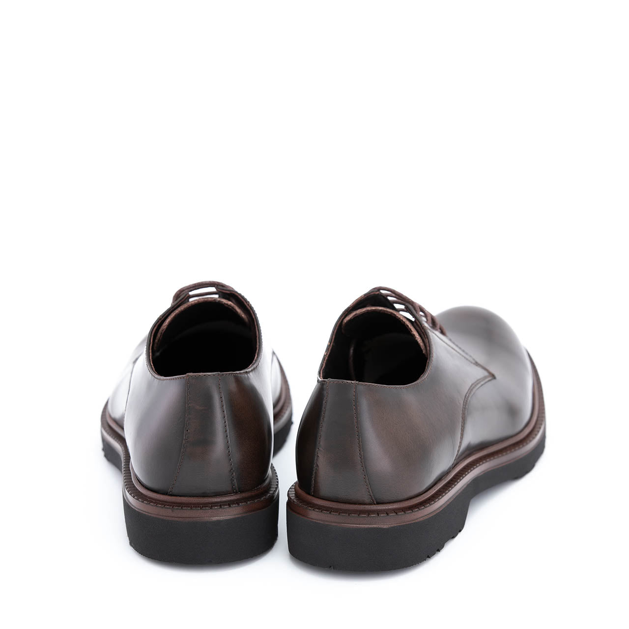 Pantofi eleganti barbati Cillian maro inchis lucios