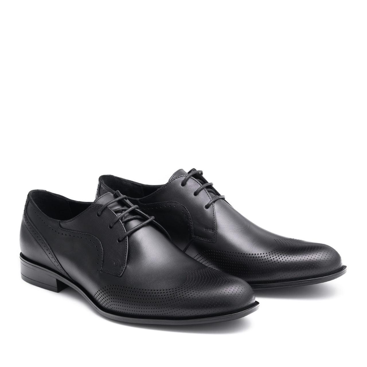 Pantofi eleganti barbati Dominic gravat negru