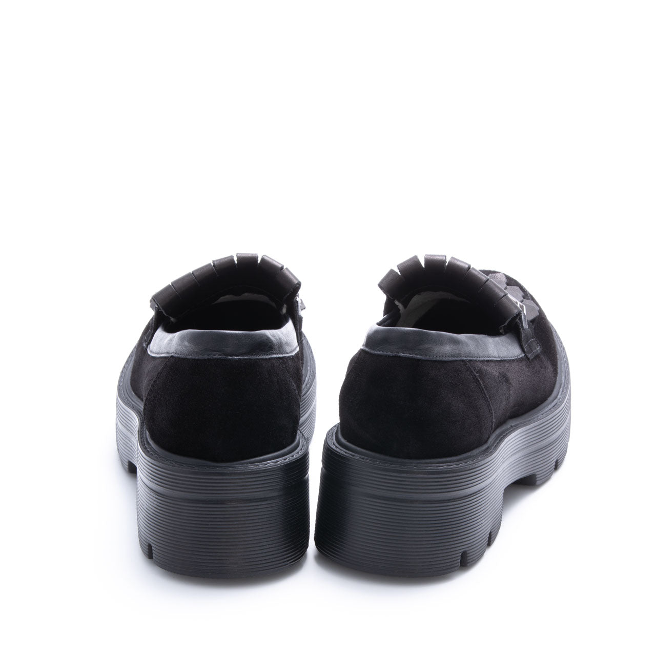 Pantofi casual dama Charm negru piele intoarsa